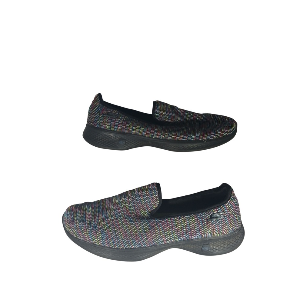 Skechers GoWalk 4 Size 10 Multi-Color Space Dye Slip On Walking Shoes BKMT 14922